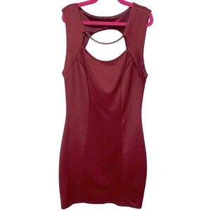 Unbranded Women’s Burgundy Bodycon Dress